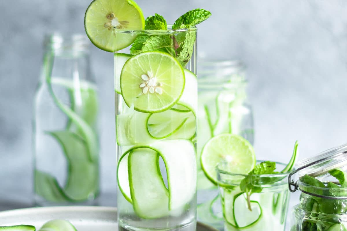 A Refreshing Cucumber, Lemon And Lime Cooler